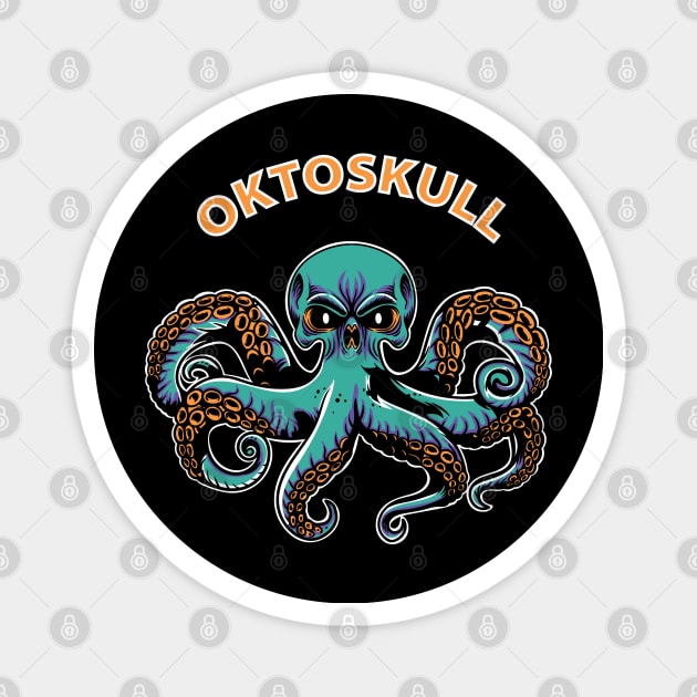 Octoskull Magnet by agus firdaus